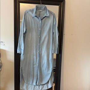 Zara Light Blue Denim Shirt